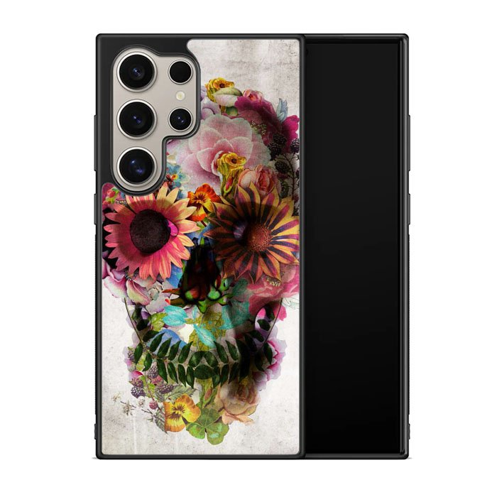 Floral Skeleton X0174 Samsung Galaxy S25 Ultra 5G Case