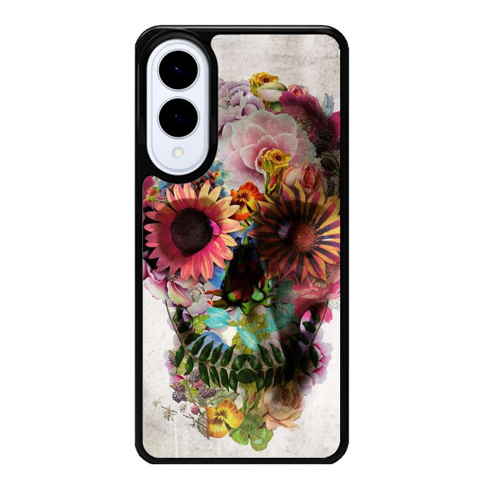 Floral Skeleton X0174 Samsung Galaxy S25 Edge Case