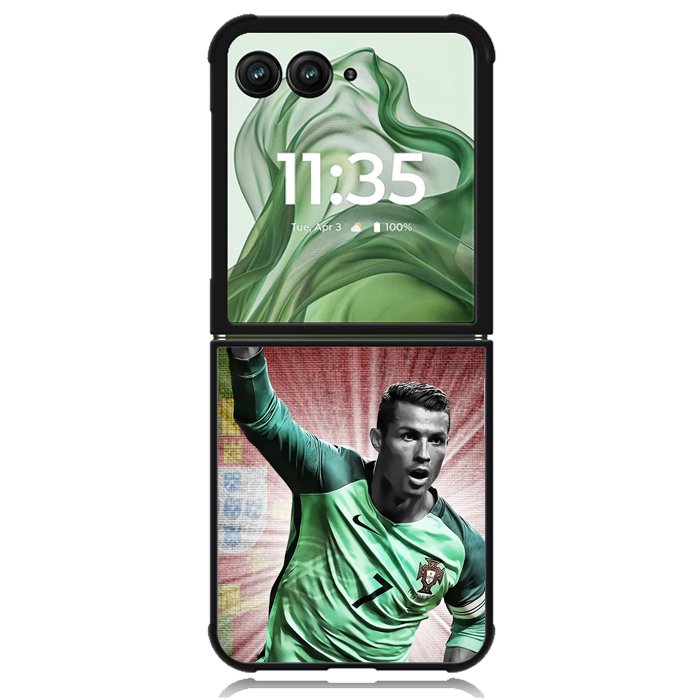 Cristiano Ronaldo X7040 Motorola Moto Razr+ Plus 2024/2025 Case, Motorola Razr 50 Ultra/50s Ultra Case