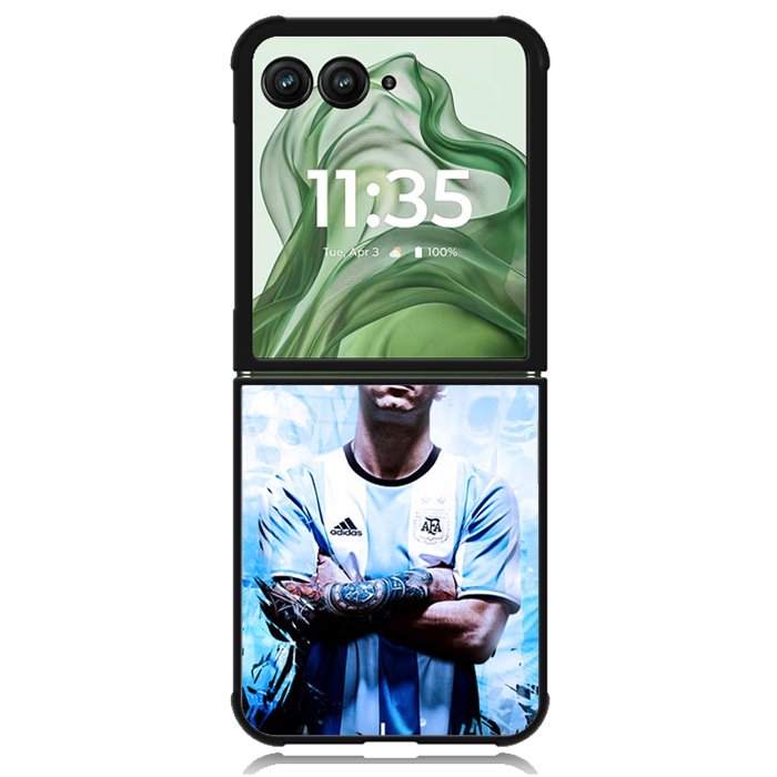 Linel Messi Argentina X7020 Motorola Moto Razr+ Plus 2024/2025 Case, Motorola Razr 50 Ultra/50s Ultra Case