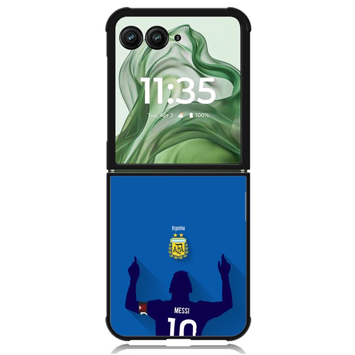 Lionel Messi Argentina X7017 Motorola Moto Razr+ Plus 2024/2025 Case, Motorola Razr 50 Ultra/50s Ultra Case