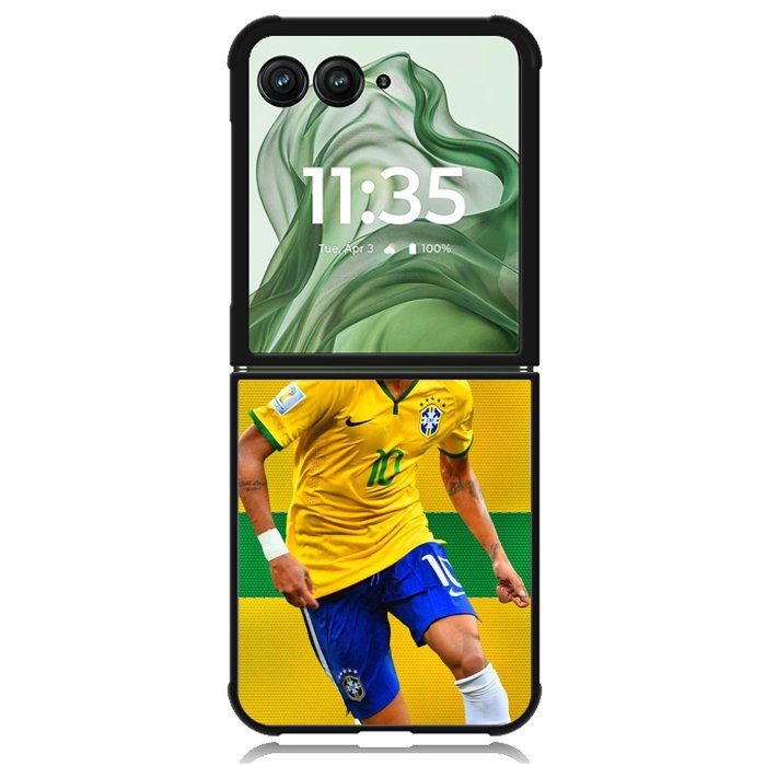 Neymar Brazil X7027 Motorola Moto Razr+ Plus 2024/2025 Case, Motorola Razr 50 Ultra/50s Ultra Case