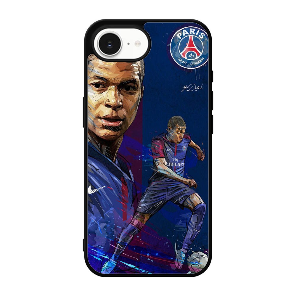 painting of Kylian Mbappé X7053 iPhone 17e Case