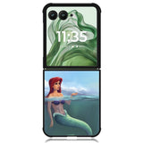 Little Mermaid X0279 Motorola Moto Razr+ Plus 2024/2025 Case, Motorola Razr 50 Ultra/50s Ultra Case