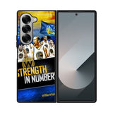 Golden State Warriors Wallpaper Court Case Samsung Galaxy Z Fold 6 5G BC0745