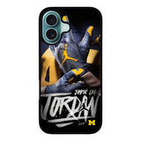 Michigan and Jordan Case iPhone 16 Plus BC0758