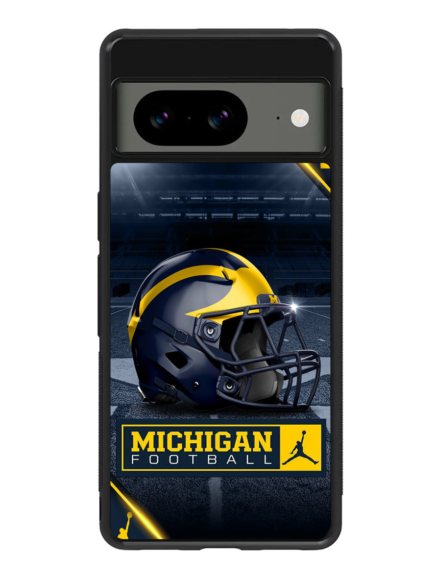 michigan wolverines helmet Google Pixel 8a Case