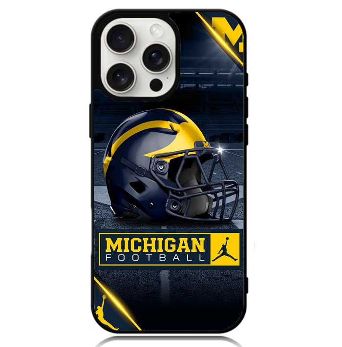 michigan wolverines helmet Case iPhone 16 Pro Max BC0760