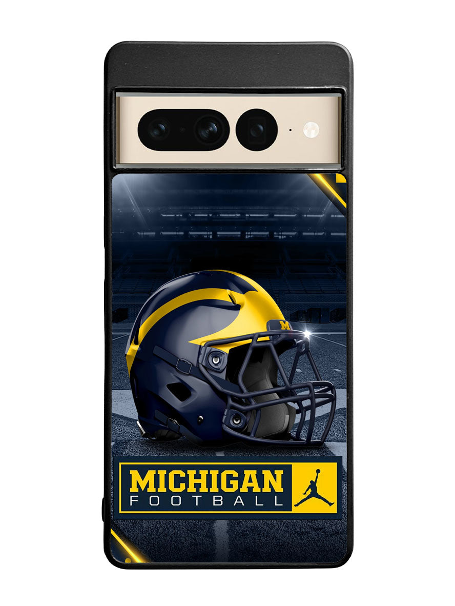 michigan wolverines helmet Google Pixel 7 Pro Case