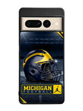 michigan wolverines helmet Google Pixel 7 Pro Case