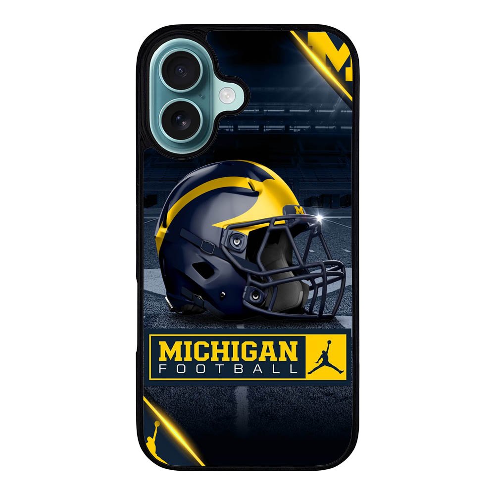 michigan wolverines helmet Case iPhone 16 Plus BC0760