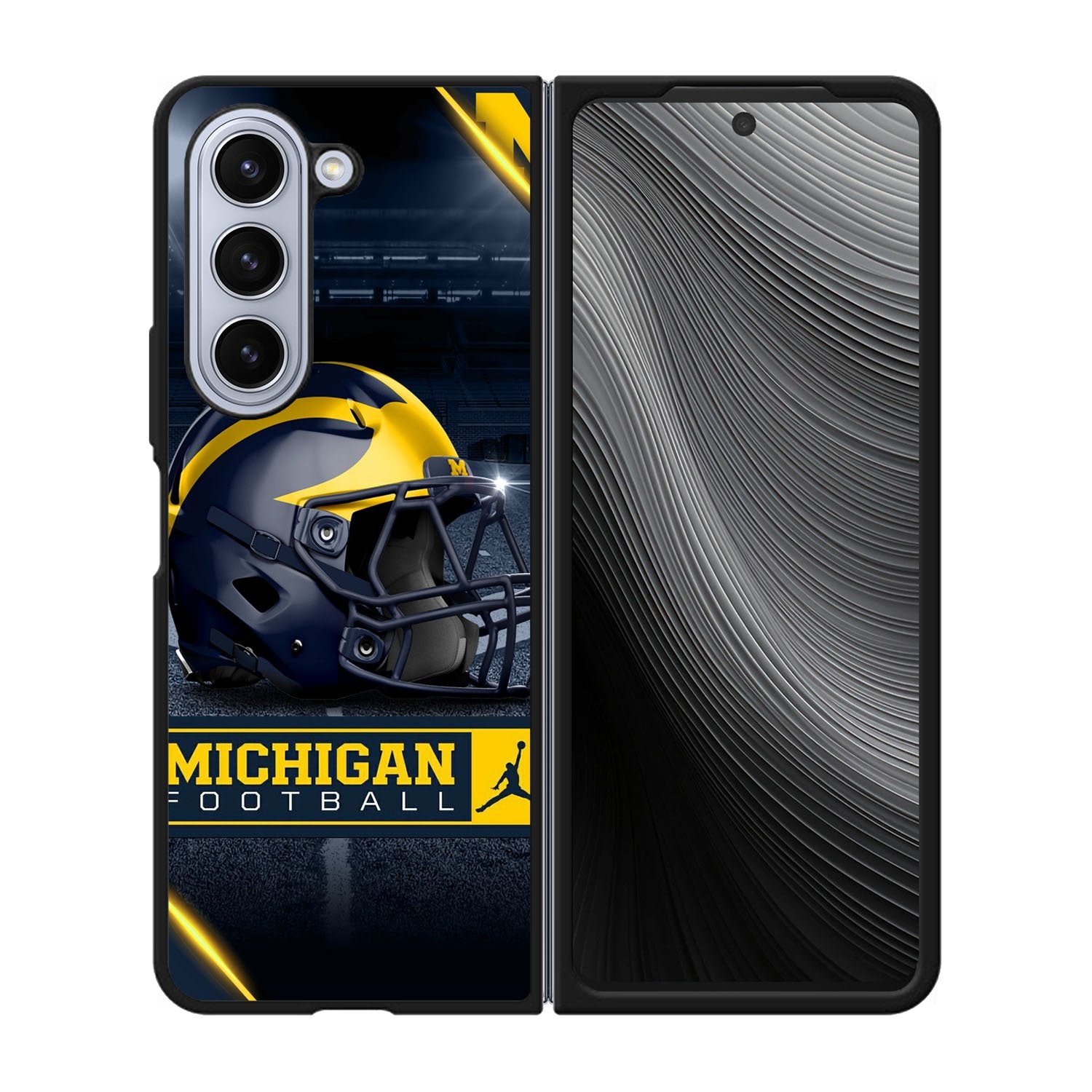 michigan wolverines helmet Case Samsung Galaxy z Fold 5 5G BC0760