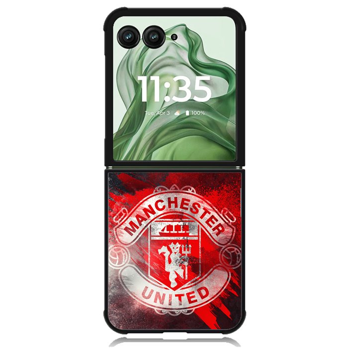 Manchester United X8651 Motorola Moto Razr+ Plus 2024/2025 Case, Motorola Razr 50 Ultra/50s Ultra Case