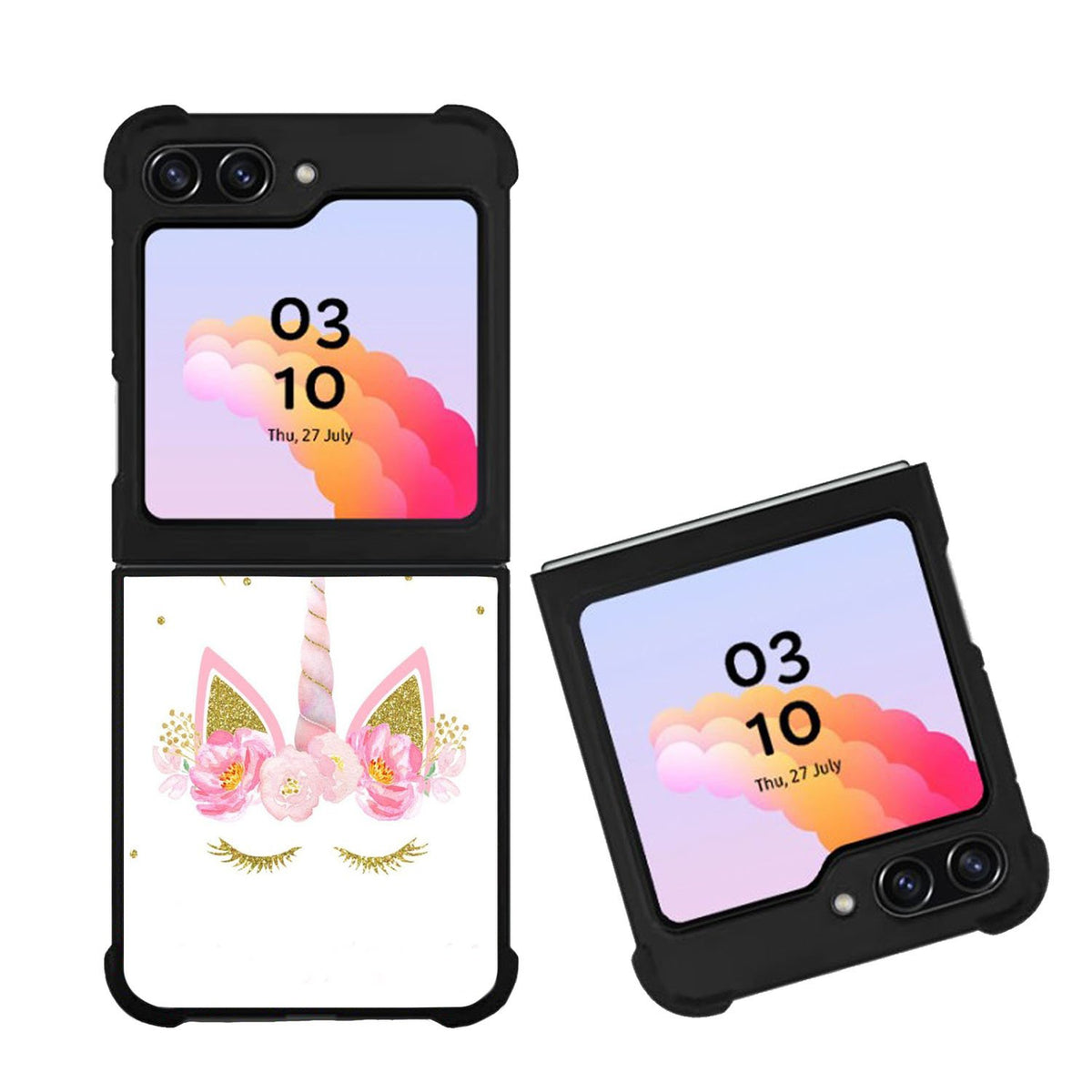 Unicorn Clip Art Case Samsung Galaxy Z Flip 5 5G BC0853