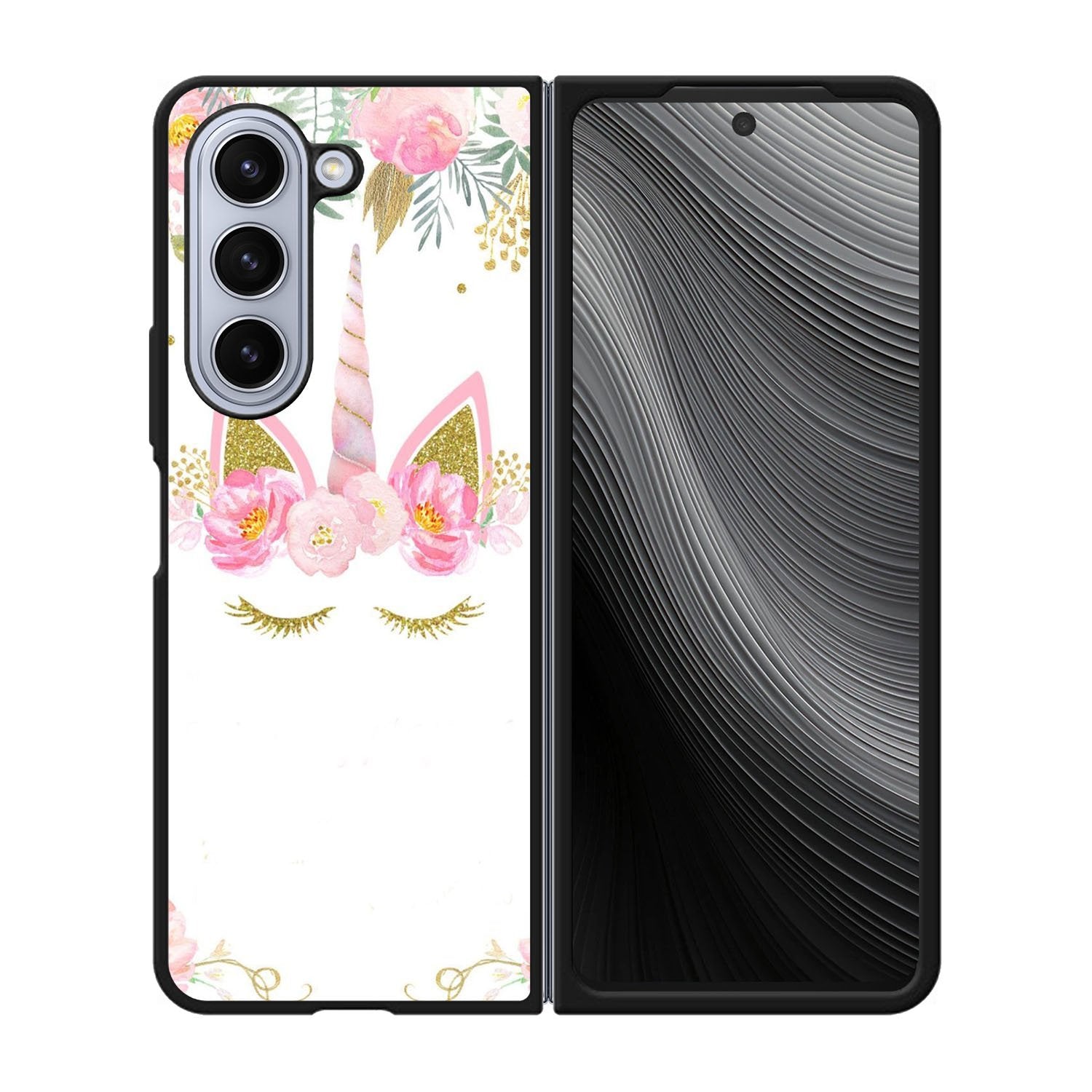 Unicorn Clip Art Case Samsung Galaxy z Fold 5 5G BC0853
