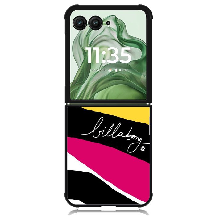 billabong Logo X8821 Motorola Moto Razr+ Plus 2024/2025 Case, Motorola Razr 50 Ultra/50s Ultra Case