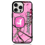 John Deere Pink Camo Case iPhone 16 Pro Max BC0844