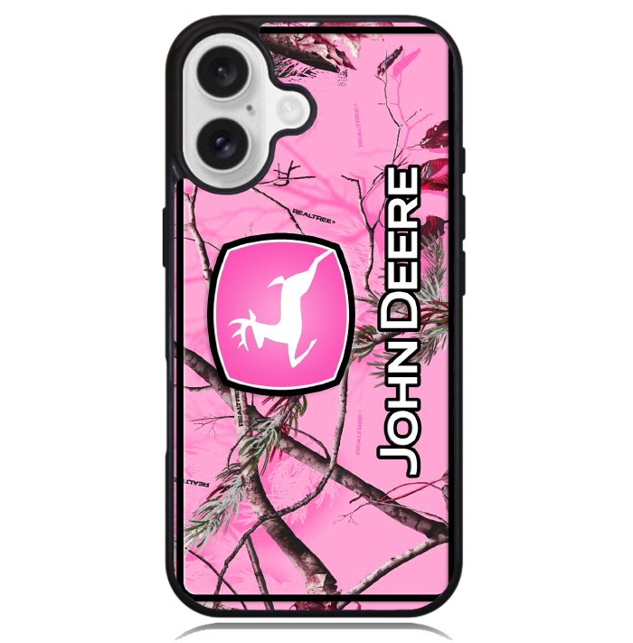John Deere Pink Camo Case iPhone 16 BC0844