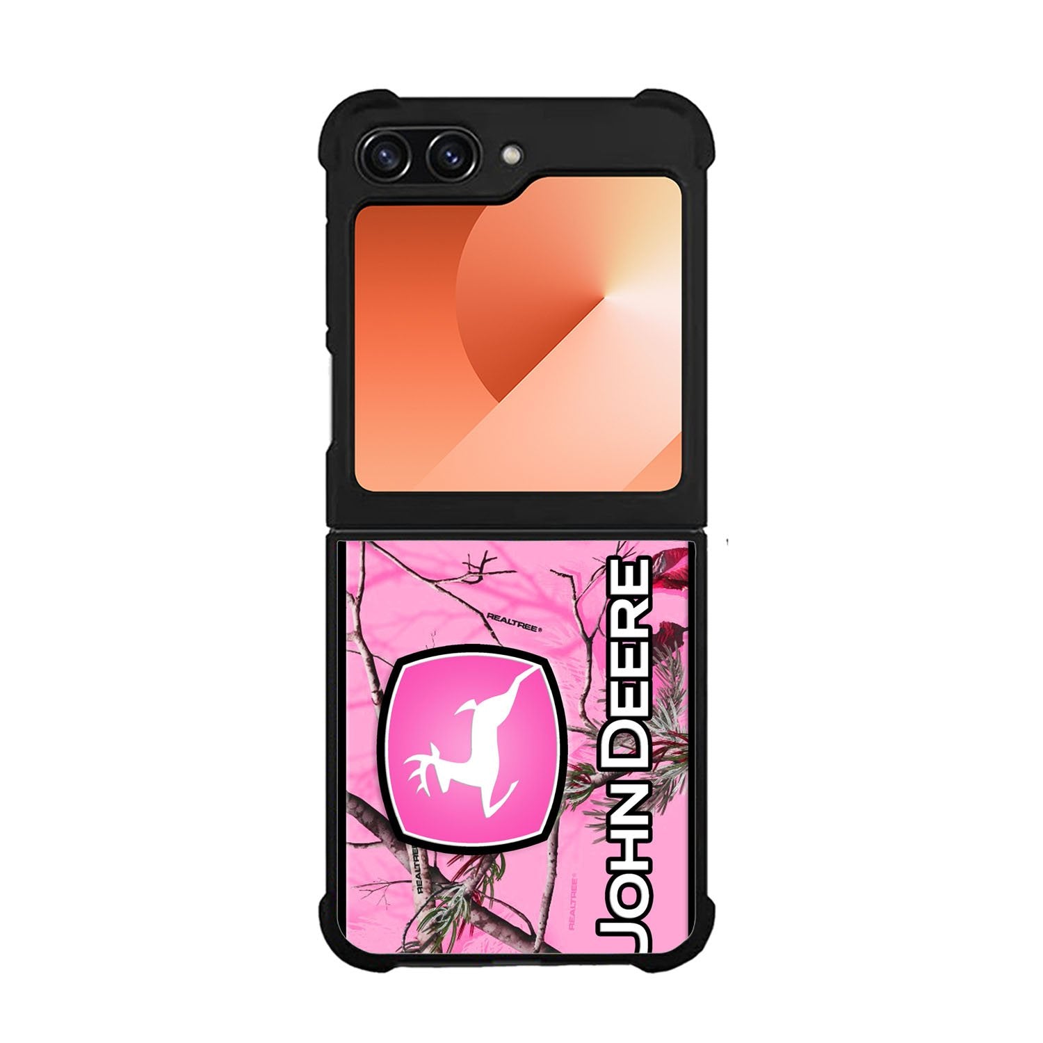 John Deere Pink Camo Case Samsung Galaxy Z Flip 6 5G BC0844