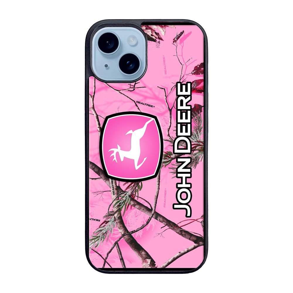 John Deere Pink Camo Case iPhone 15 Plus BC0844