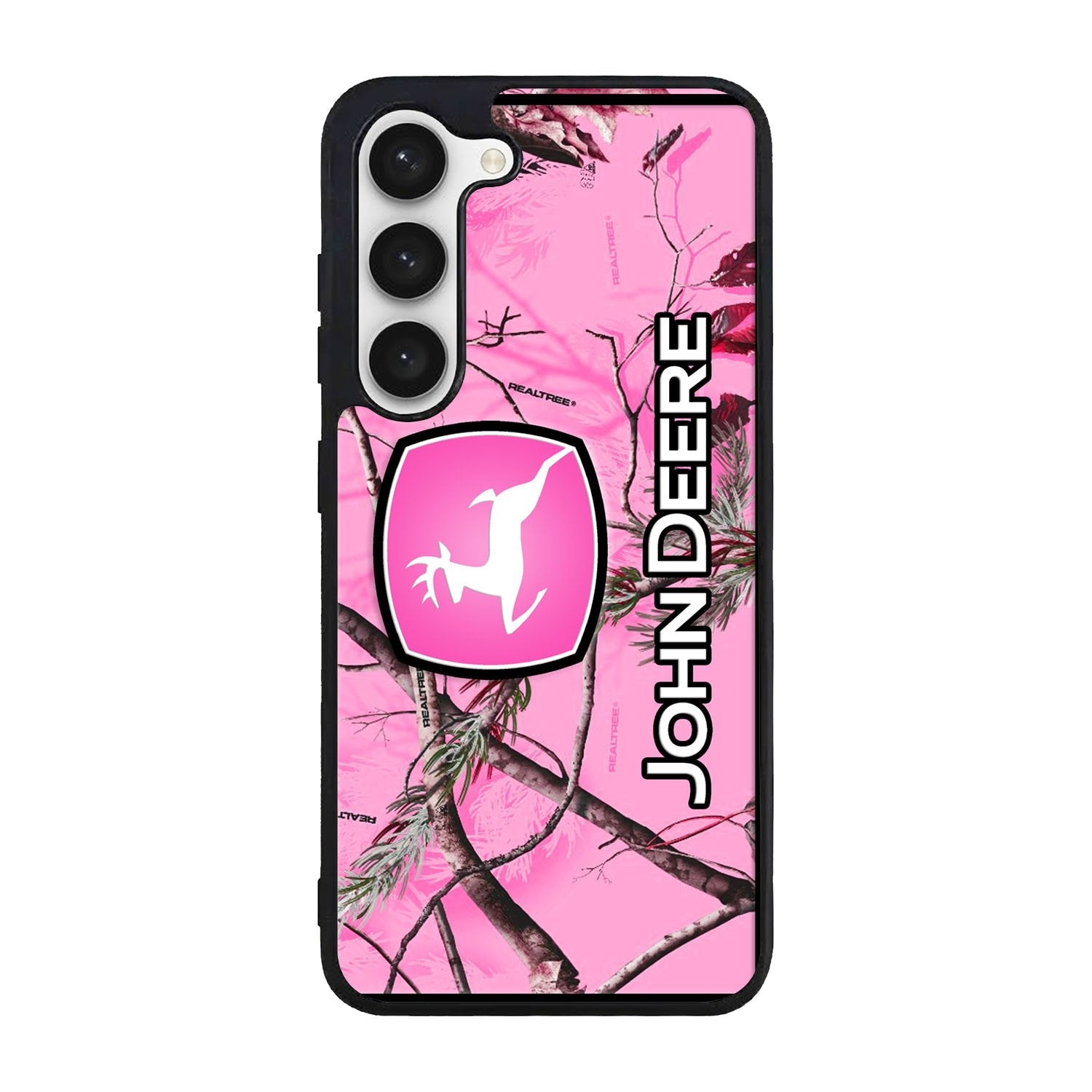 John Deere Pink Camo Case Samsung Galaxy S24 FE 5G BC0844