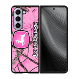 John Deere Pink Camo Case Samsung Galaxy z Fold 5 5G BC0844