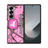 John Deere Pink Camo Case Samsung Galaxy Z Fold 6 5G BC0844