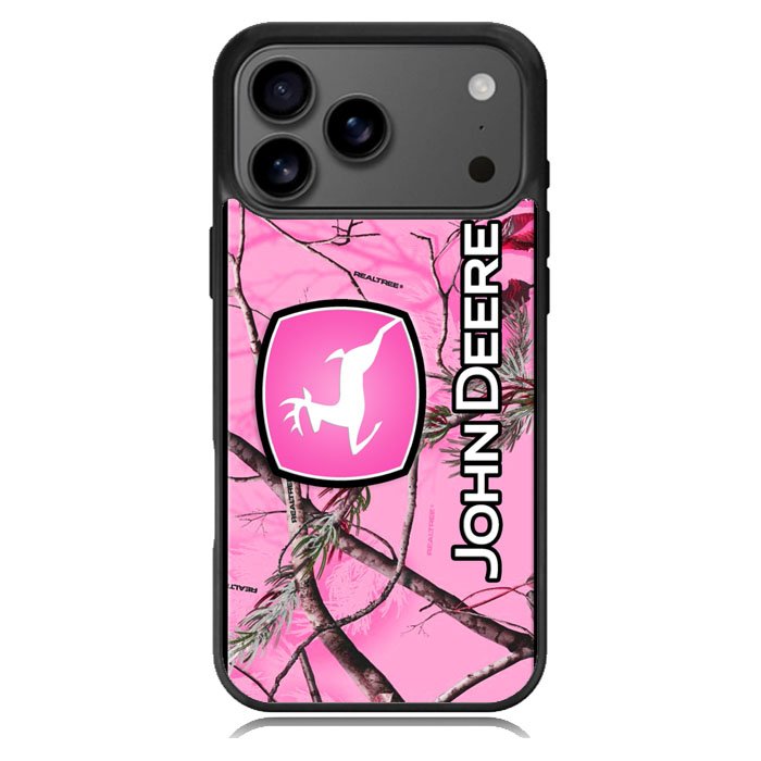 John Deere Pink Camo iPhone 17 Pro Max Case BC0844