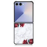 Marble With Roses Samsung Galaxy Z Flip 7 Case BC0847