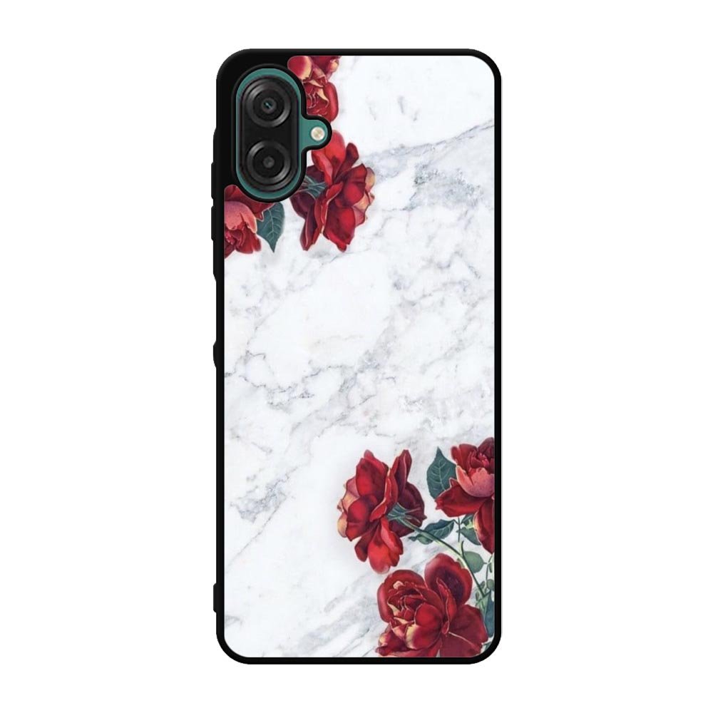 Marble With Roses Case Samsung Galaxy A07 BC0847