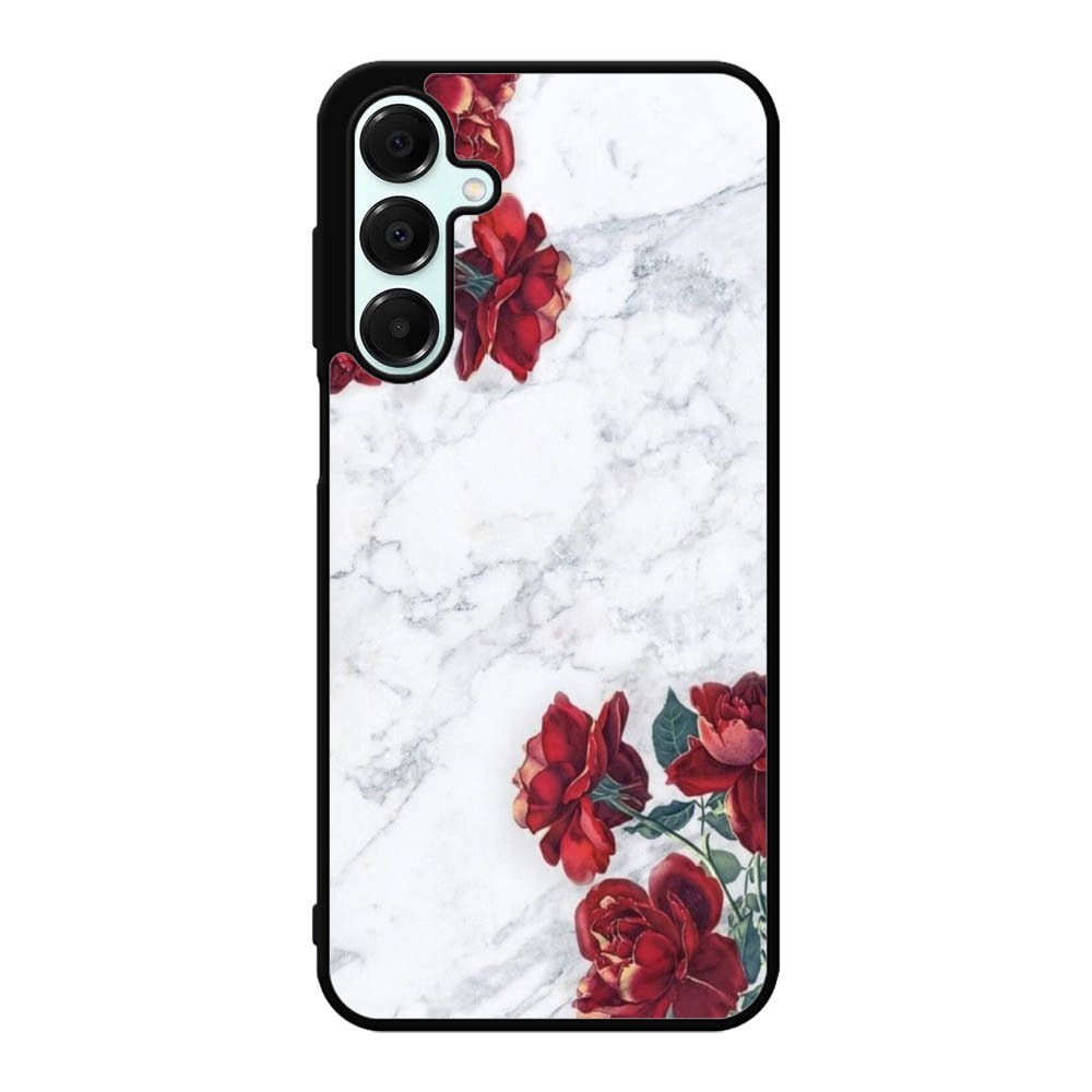 Marble With Roses Samsung Galaxy A16 Case BC0847