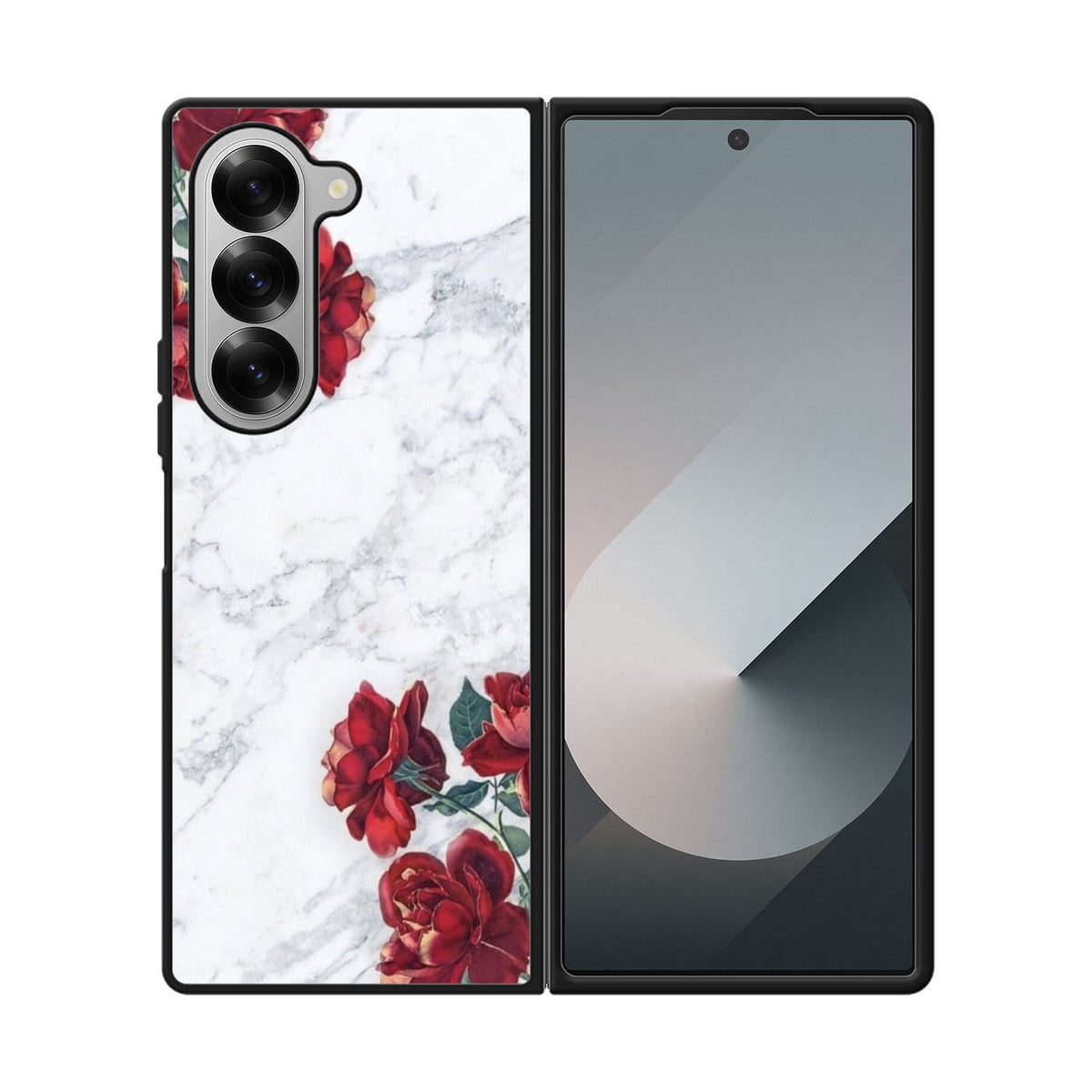 Marble With Roses Case Samsung Galaxy Z Fold 6 5G BC0847