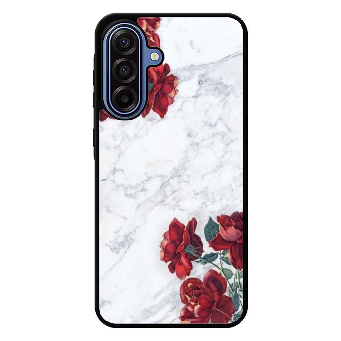 Marble With Roses Samsung Galaxy A17 5G Case BC0847