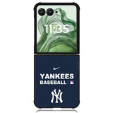 New York Yankees X8882 Motorola Moto Razr+ Plus 2024/2025 Case, Motorola Razr 50 Ultra/50s Ultra Case