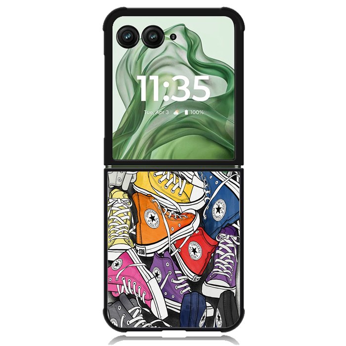 Converse X8909 Motorola Moto Razr+ Plus 2024/2025 Case, Motorola Razr 50 Ultra/50s Ultra Case