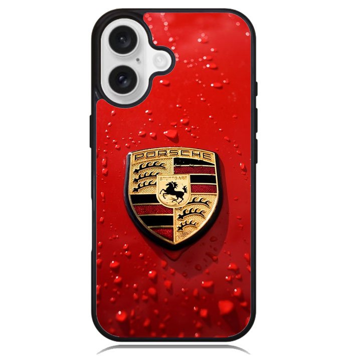 Porsche Logo Red X8906 iPhone 16 Plus Case