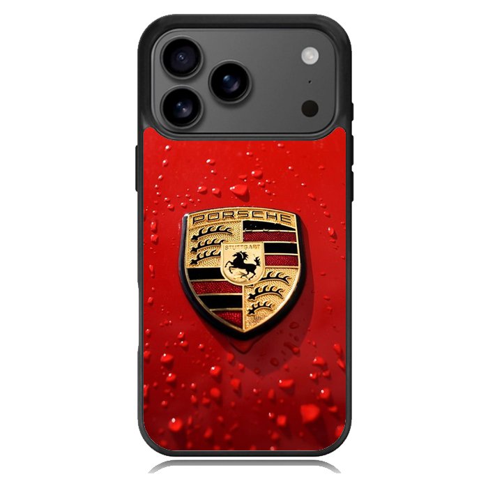 Porsche Logo Red X8906 iPhone 17 Pro Case