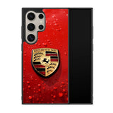 Porsche Logo Red X8906 Samsung Galaxy S25 Ultra 5G Case