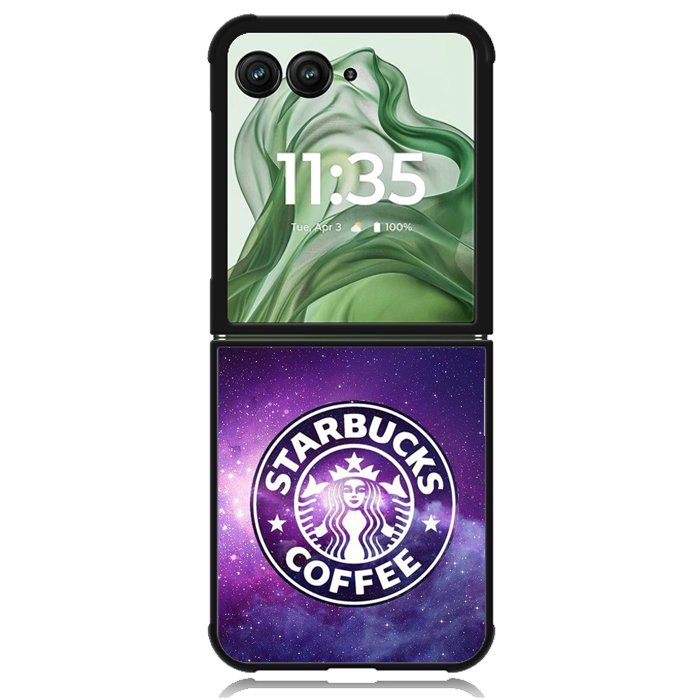 Starbucks Logo Galaxy X8969 Motorola Moto Razr+ Plus 2024/2025 Case, Motorola Razr 50 Ultra/50s Ultra Case