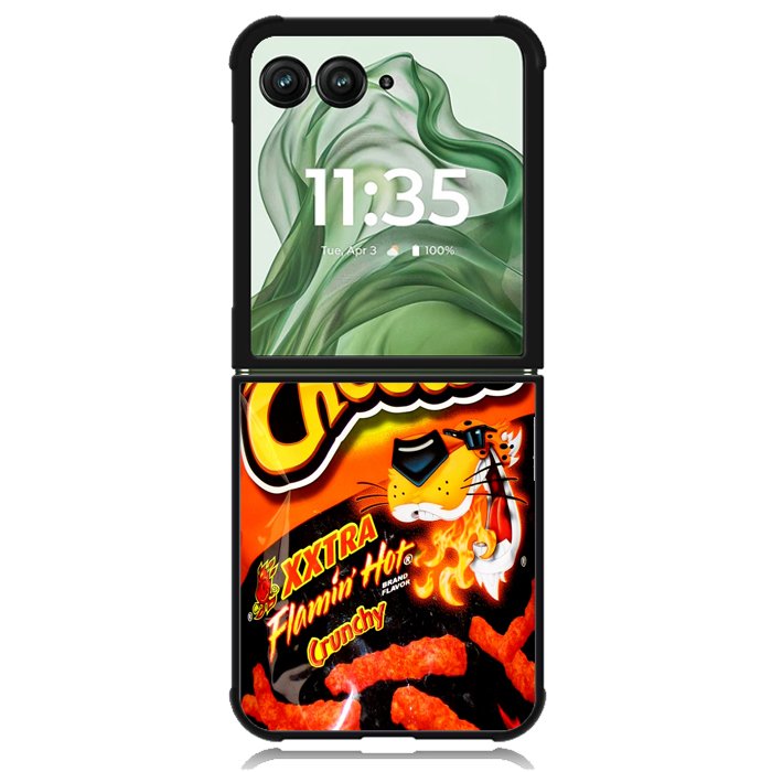 Cheetos Hot Crunchy X8962 Motorola Moto Razr+ Plus 2024/2025 Case, Motorola Razr 50 Ultra/50s Ultra Case