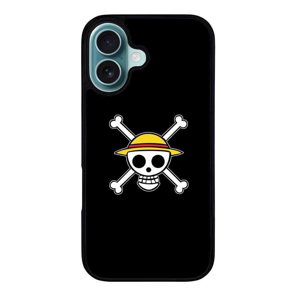 Straw Hat Jolly Roger Case iPhone 16 Plus BC0860