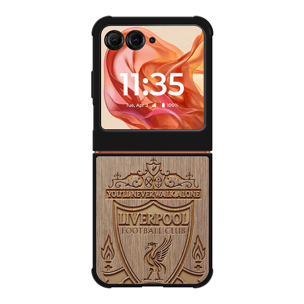 Liverpool Grafir Wooden Motorola Moto Razr 2025/2024 , Moto Razr 60/50 Case BC0892