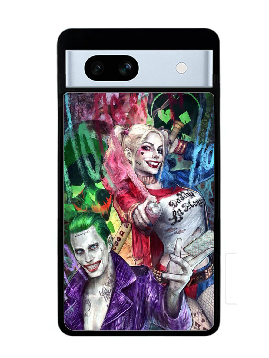 Harley Quinn And The Joker Google Pixel 7A Case