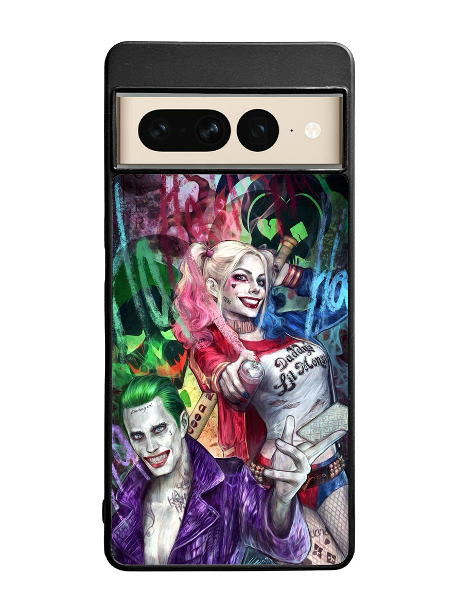 Harley Quinn And The Joker Google Pixel 7 Pro Case
