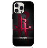 Black Houston Rockets Case iPhone 16 Pro BC0877
