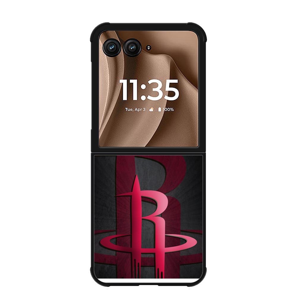 Black Houston Rockets X9065 Motorola Moto RAZR Plus 2025 Case