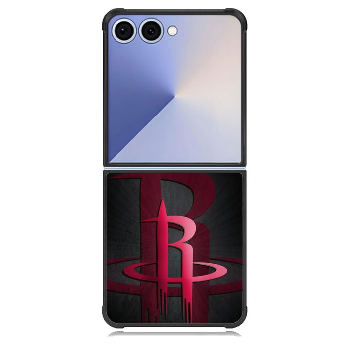 Black Houston Rockets Samsung Galaxy Z Flip 7 Case BC0877