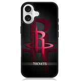 Black Houston Rockets X9065 iPhone 16 Case