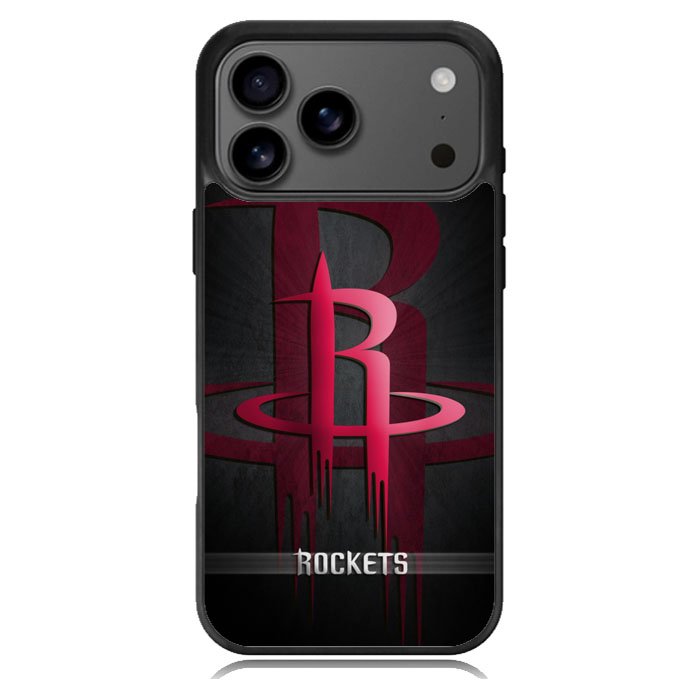Black Houston Rockets iPhone 17 Pro Case BC0877