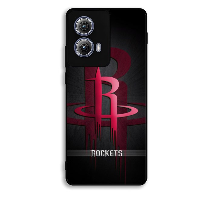 Black Houston Rockets Motorola Moto Edge 2024 Case BC0877